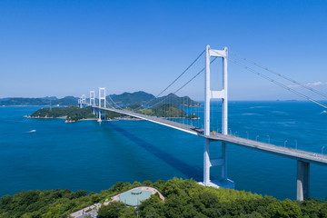 来島海峡大橋（しまなみ海道） 空撮