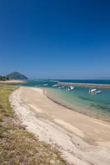モンチッチ海岸（吾妻海岸）　立岩海水浴場　（愛媛県松山市北条）