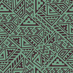 Abstract Vector Seamless Pattern in Ethnic Style