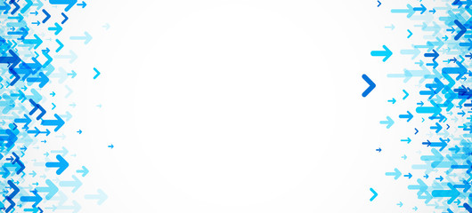 White background with blue arrows.