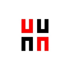 letter HH logo vector