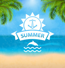Summer Template of Holidays Design and Typography