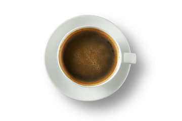 coffee cup on white background