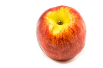 nectarine on the white background