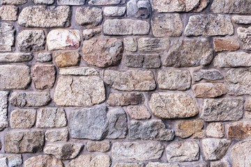The stone wall for background