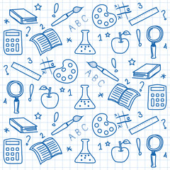 school elements vector illustration