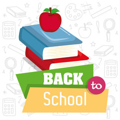 school elements vector illustration