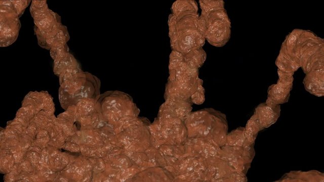 4k Debris mud flow,stone,dirt feces defecation stool,disgusting dirty garbage,cement magma mudslides,smelting melting gold spills.