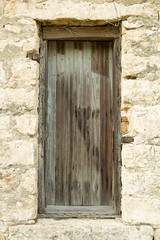 rustic wooden window