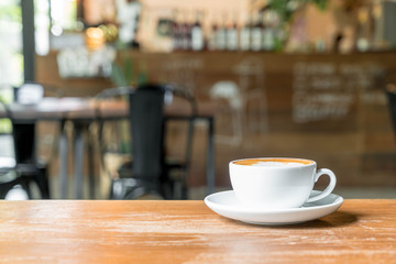 Fototapeta premium hot latte coffee