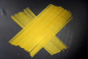 Bunches of Italian spaghetti