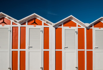 Naklejka premium Beach Cabin at Rimini, Italy
