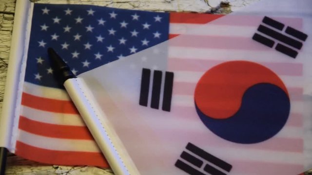 대한민국의 국기 Stars and Stripes Quốc kỳ Hoa Kỳ علم الولايات المتحدة 美国国旗 South video Korea Flag of American the Флаг Соединённых Штатов Америки United States of America Daehan mingugui gukgi Taegukgi 