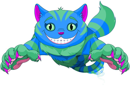 Cheshire Cat jumping