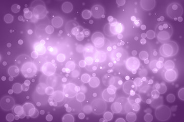 Blurry violet colored circle bokeh pattern illustration background.