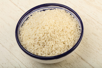 Raw rice heap