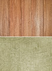 Fototapeta premium Wood texture. Lining boards wall. Wooden background. pattern. Showing growth rings. set