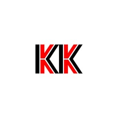 letter KK logo vector