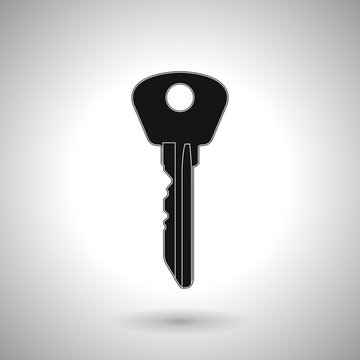Key. Black icon