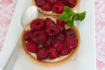 tartelette framboises