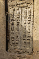 Carved Wooden Door in Sangha Village, Pays Dogon in Mali