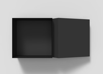 black paper box