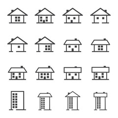 house , home , real estate icons set. vector illustration.