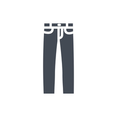 Jeans Pants Clothes Colored Icon