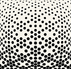 hexagon halftone gradient geometric deco pattern background