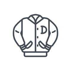 Jacket Clothes line Icon