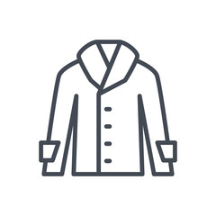 Winter Coat Clothes line Icon