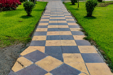 Concrete Pathway in the park