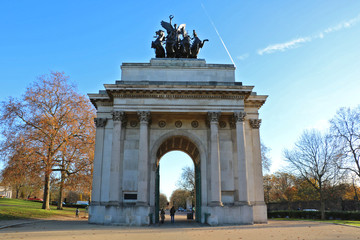 Fototapeta na wymiar Wellington Arch in London