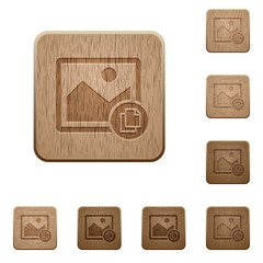 Copy image wooden buttons