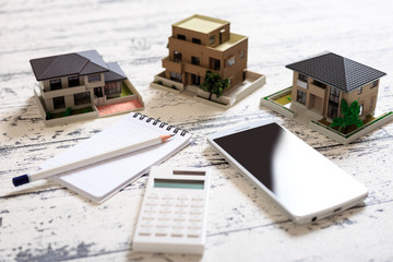 家イメージ 木目の板 スマートフォン