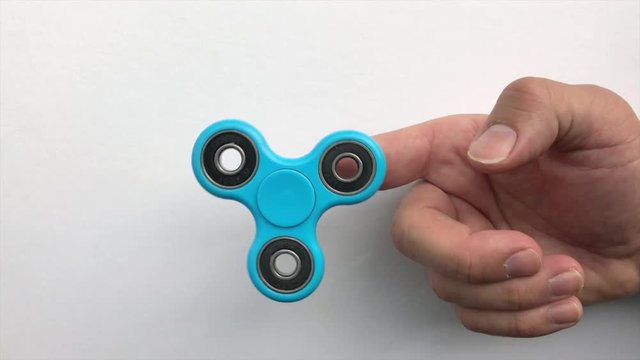 toy fidget spiner on a white background.