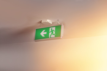 Emergency exit in the office building