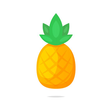 Pineapple vector isolated illustration