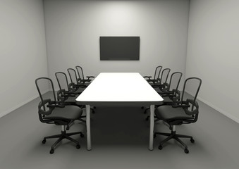 Meeting room 3D rendering