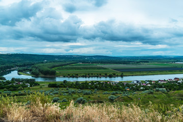 East Europe Nister river landscape