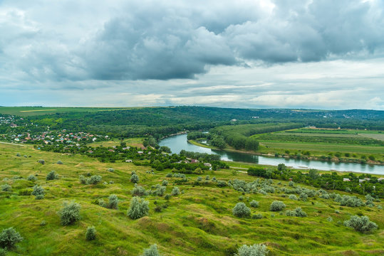 East Europe Nister river landscape