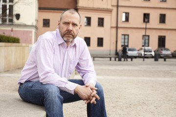 Fototapeta premium Portrait of casual man