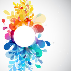Abstract colored flower background.
