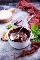 chocolate sauce