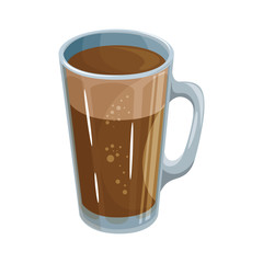 cold drink of chocolate icon vector illustration graphic design