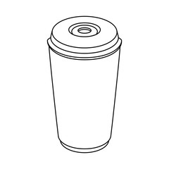 hot drink container icon vector illustration graphic design