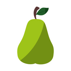 pear fresh fruit icon vector illustration graphic design