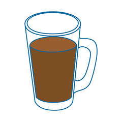 cold drink of chocolate icon vector illustration graphic design