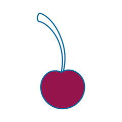 isolated sweet cherry icon vector illustration graphic design