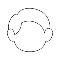 Obraz premium cute adult face icon vector illustration graphic design